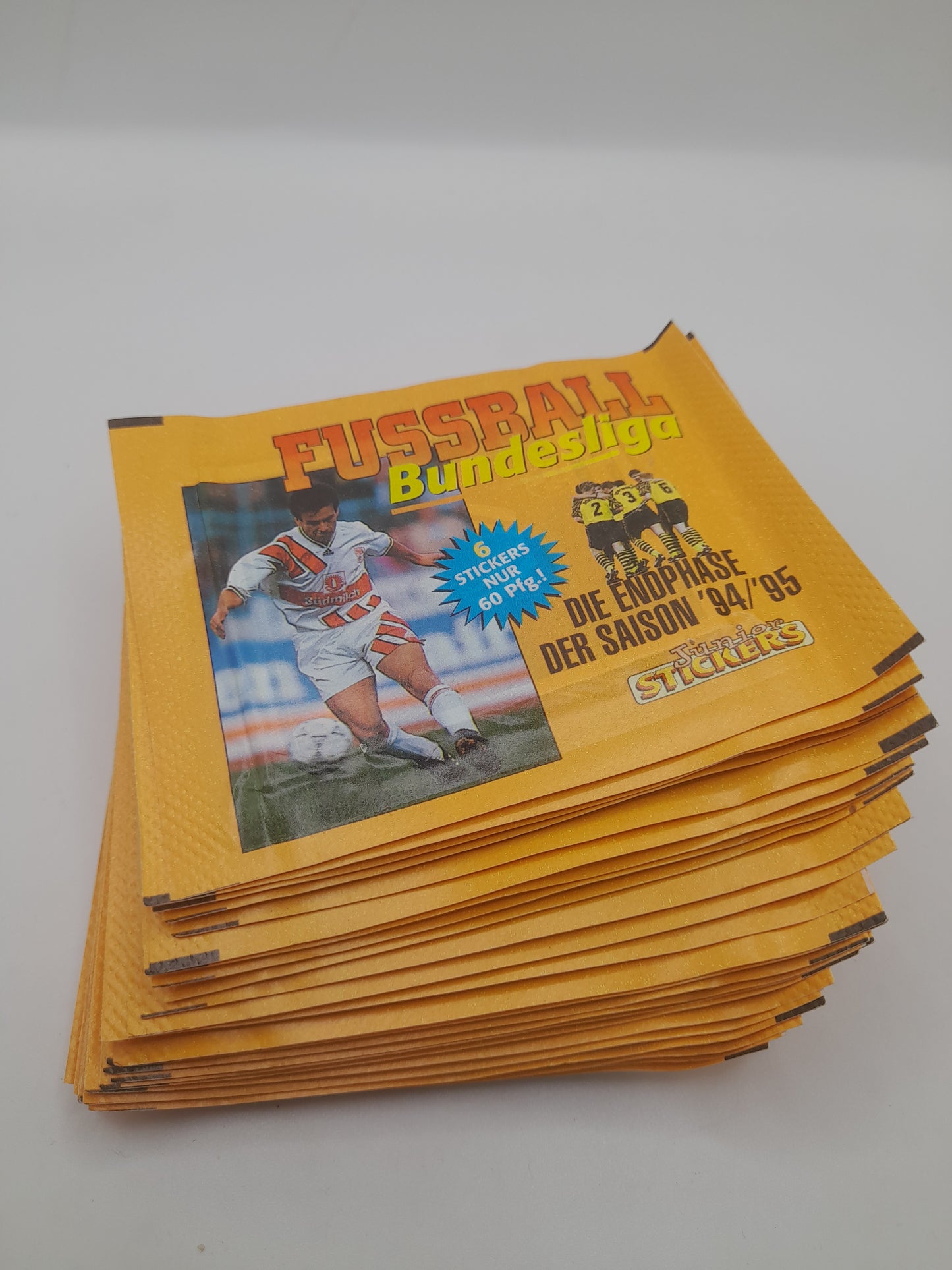 Junior Stickers Fussball Bundersliga 94/95 50x Packets Very good conditions