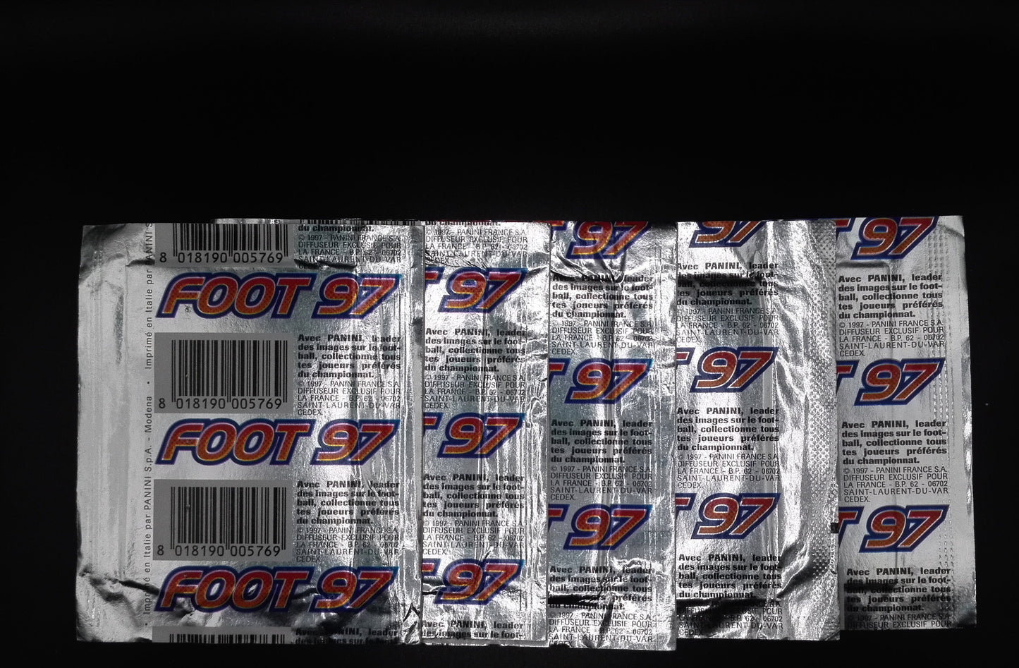 PANINI Foot 1997 5x Packets Very Good conditions