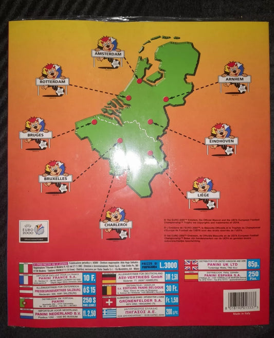 Panini Euro2000 Album + 7 packets
