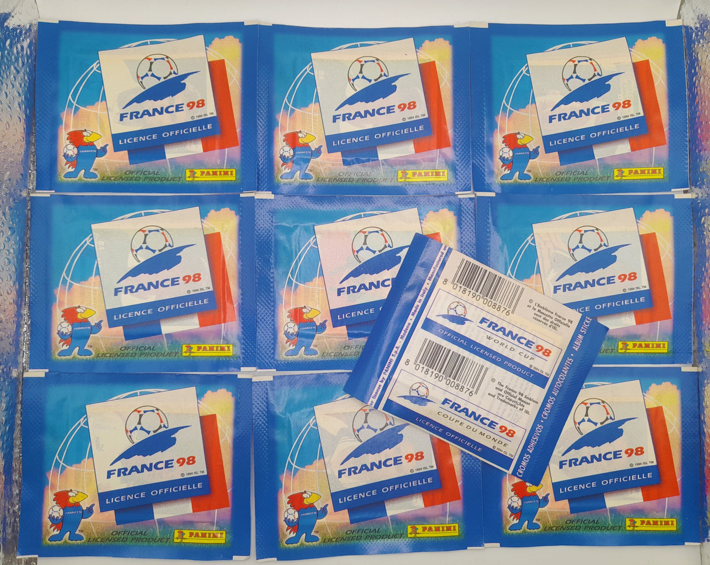PANINI France 1998 10x Packets Sealed Very Good Conditions