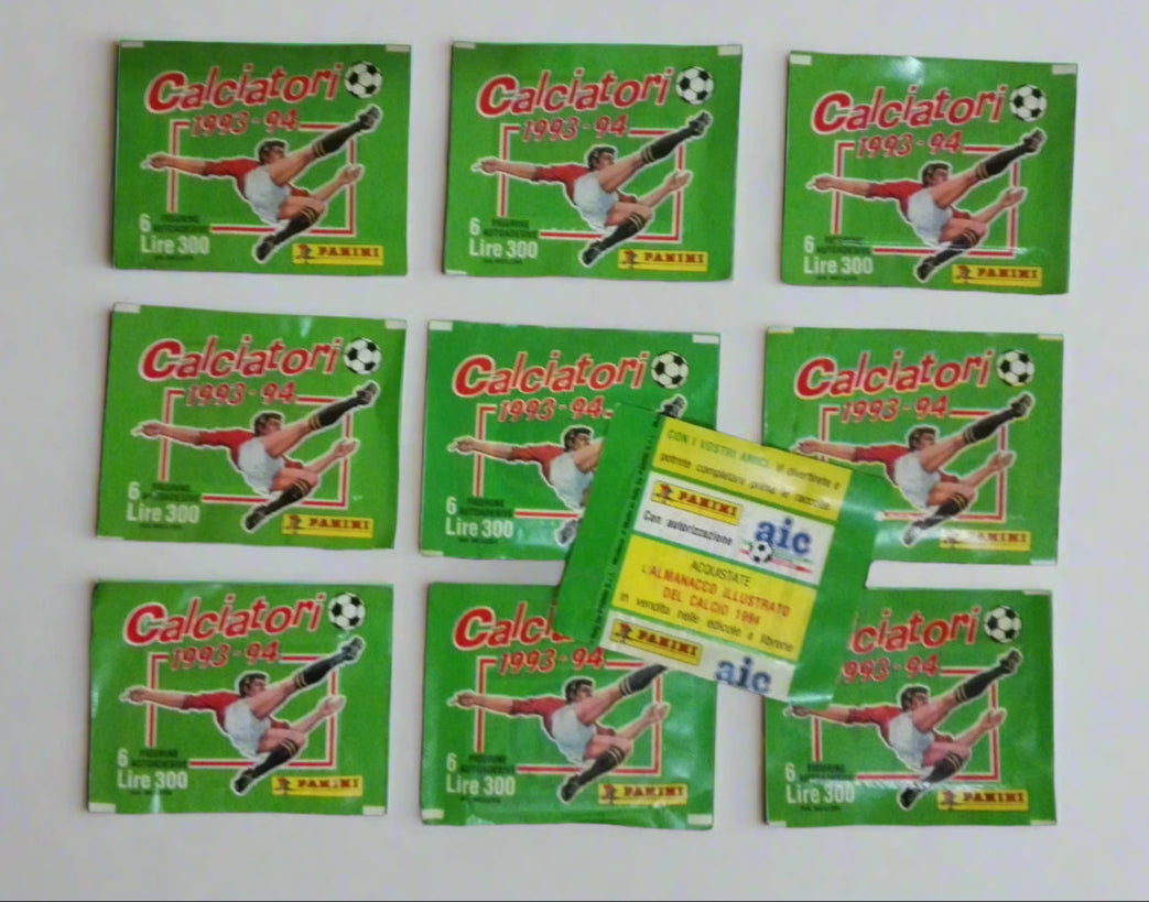 Panini Calciatori 1993-1994 93-94 10x Packets Sealed Very Good Conditions