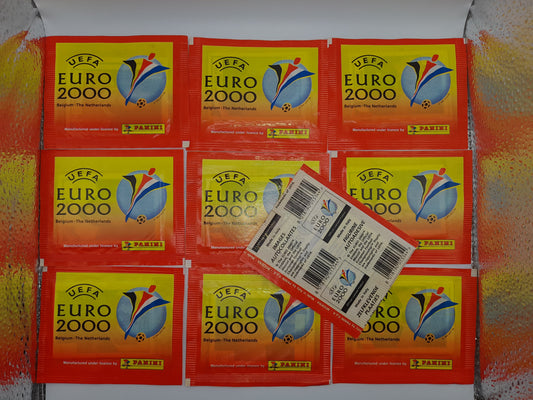 panini euro 2000 10x packets