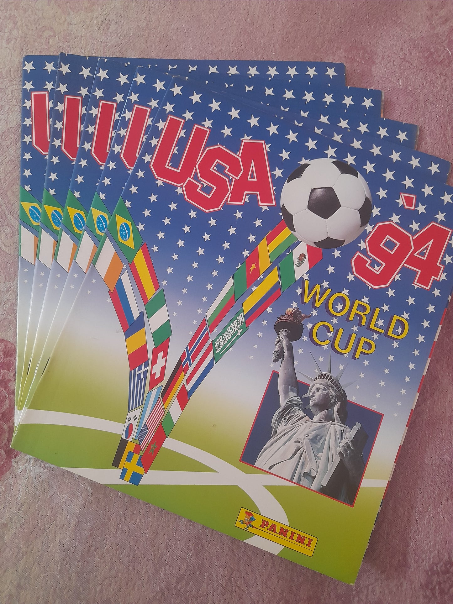 Panini World cup USA 1994 5x Empty Albums 330 Version Very Good Conditions Second loot