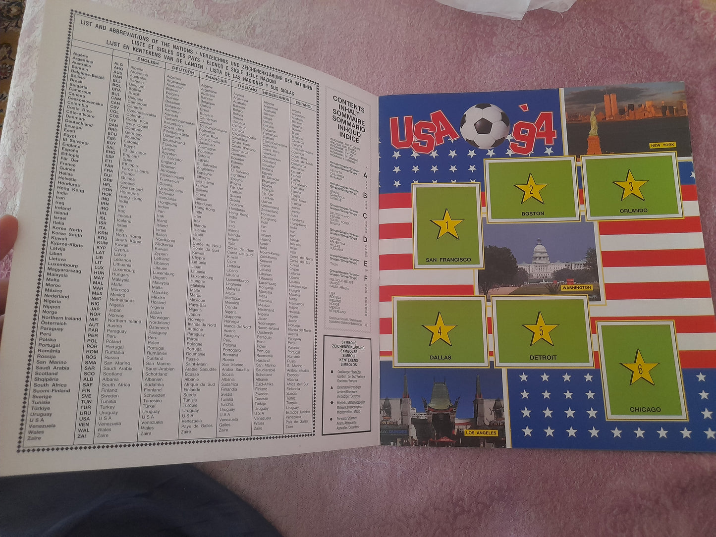 Panini World cup USA 1994 5x Empty Albums 330 Version Very Good Conditions